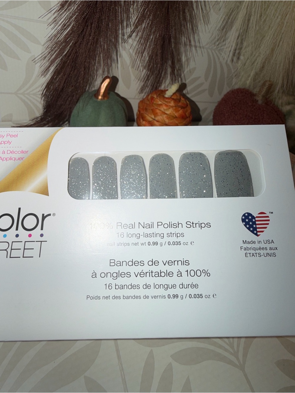 Color Street Silver Sparkle Nail Polish Strips
